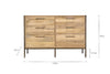 Dasai Mango Wood Chest of Drawers-nkuku