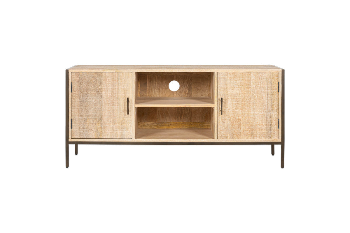 Dasai Mango Wood Media Unit- nkuku