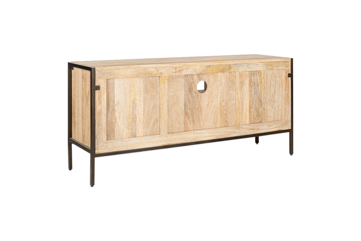 Dasai Mango Wood Media Unit- nkuku