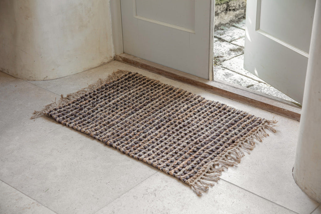 Davli Jute Doormat - Natural-nkuku