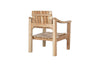 Deev Slatted Wooden Armchair - Natural-nkuku