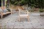 Deev Slatted Wooden Armchair - Natural-nkuku