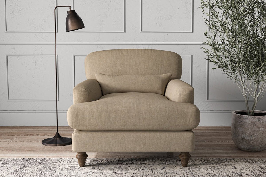 Deni Armchair - Brera Linen Pebble-nkuku