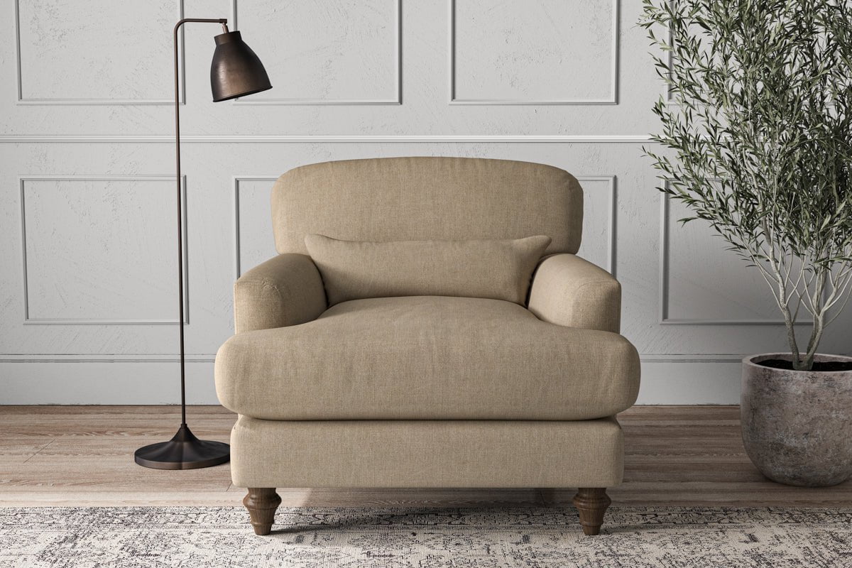 Deni Armchair - Brera Linen Pebble-nkuku