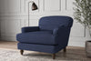 Deni Armchair - Recycled Cotton Navy-nkuku