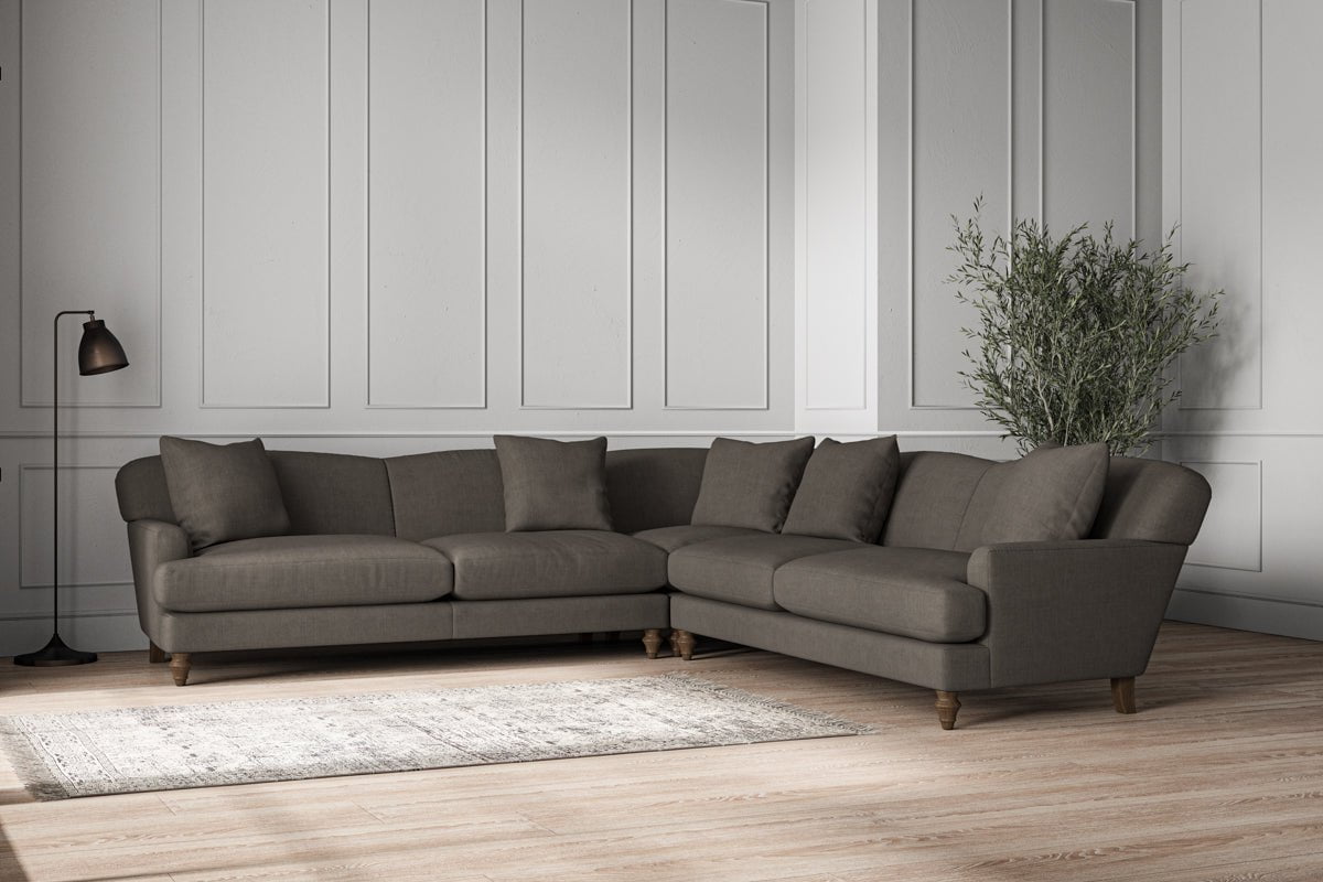 Deni Grand Corner Sofa - Brera Linen Granite-nkuku