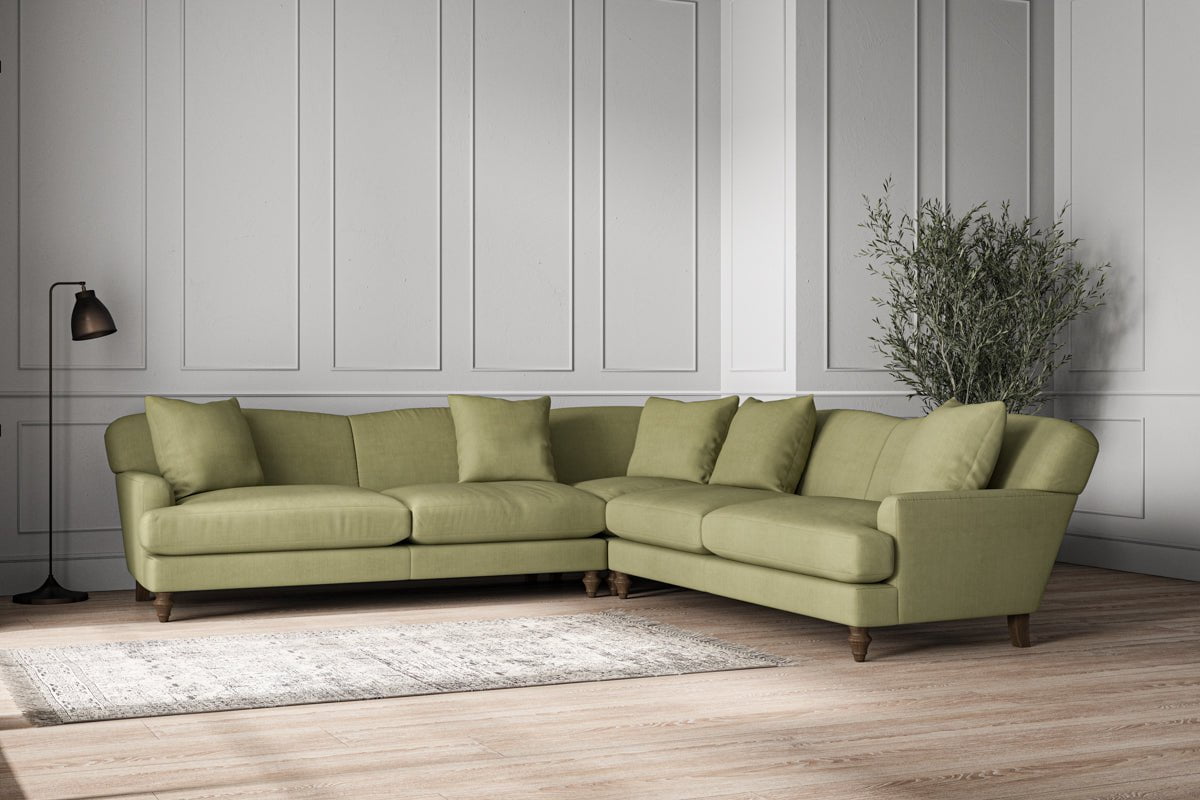 Deni Grand Corner Sofa - Brera Linen Sage-nkuku