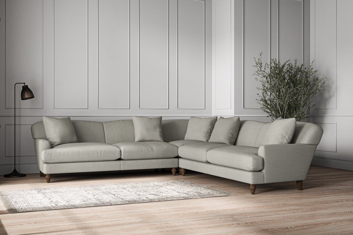 Deni Grand Corner Sofa - Brera Linen Smoke-nkuku