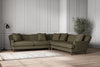 Deni Grand Corner Sofa - Recycled Cotton Fatigue-nkuku