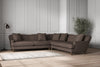 Deni Grand Corner Sofa - Recycled Cotton Mocha-nkuku