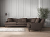 Deni Grand Corner Sofa - Recycled Cotton Mocha-nkuku