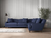 Deni Grand Corner Sofa - Recycled Cotton Navy-nkuku