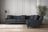 Deni Grand Corner Sofa - Recycled Cotton Thunder-nkuku