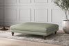 Deni Grand Footstool - Recycled Cotton Seaspray-nkuku