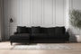 Deni Grand Left Hand Chaise Sofa - Brera Linen Charcoal-nkuku