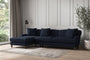 Deni Grand Left Hand Chaise Sofa - Brera Linen Indigo-nkuku