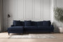 Deni Grand Left Hand Chaise Sofa - Brera Linen Indigo-nkuku