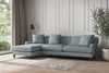 Deni Grand Left Hand Chaise Sofa - Recycled Cotton Horizon-nkuku