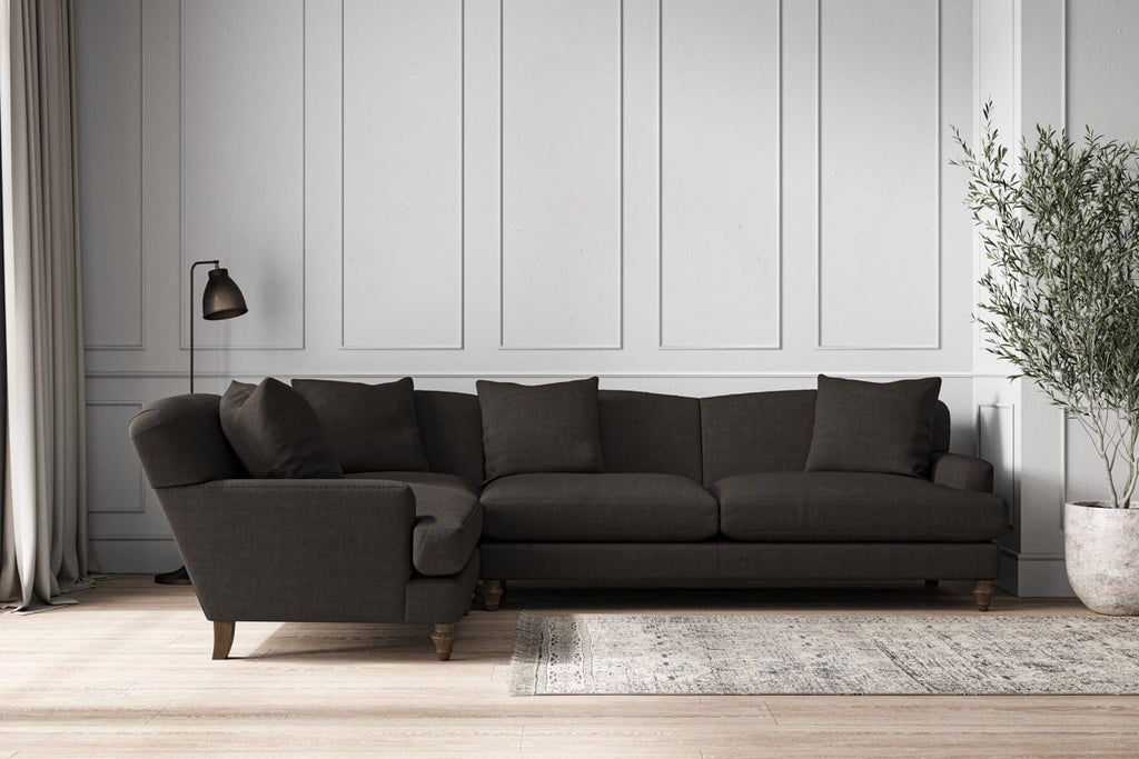 Deni Grand Left Hand Corner Sofa - Brera Linen Espresso-nkuku