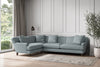 Deni Grand Left Hand Corner Sofa - Recycled Cotton Horizon-nkuku