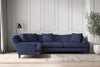 Deni Grand Left Hand Corner Sofa - Recycled Cotton Navy-nkuku