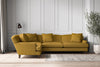 Deni Grand Left Hand Corner Sofa - Recycled Cotton Ochre-nkuku