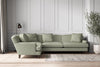 Deni Grand Left Hand Corner Sofa - Recycled Cotton Seaspray-nkuku