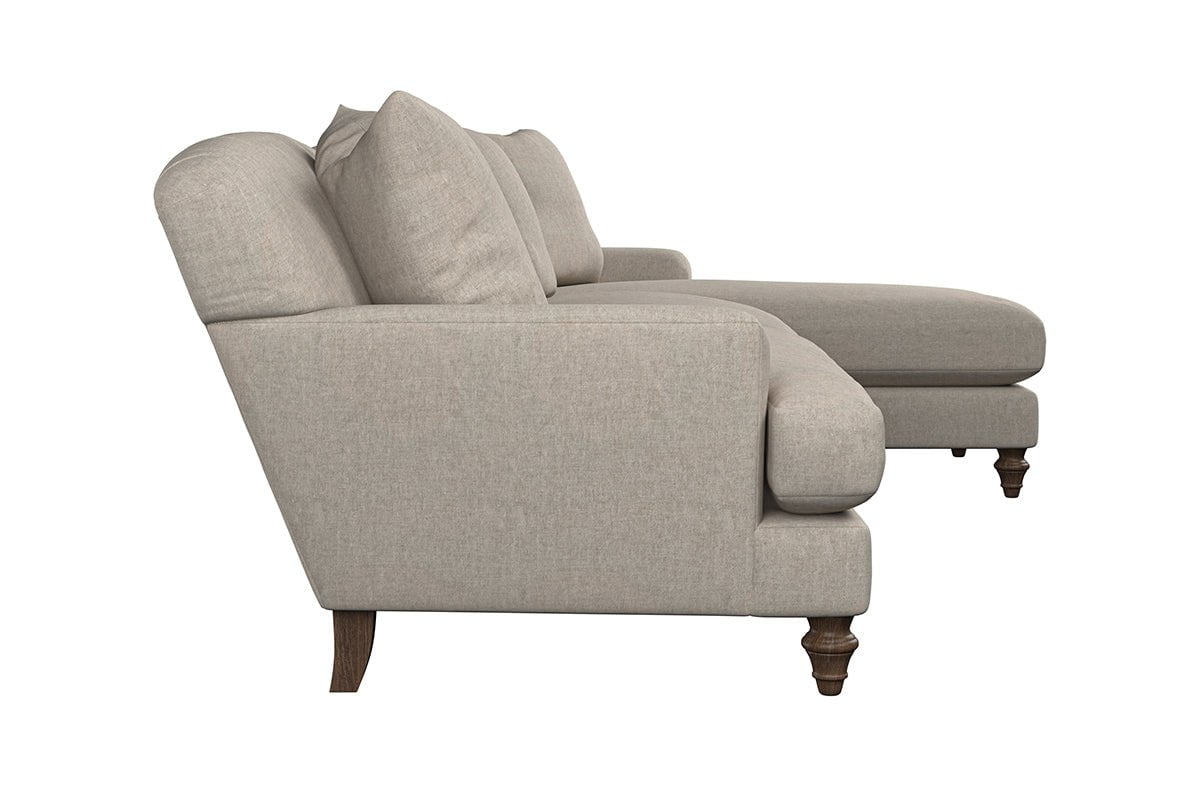 Deni Grand Right Hand Chaise Sofa - Brera Linen Charcoal-nkuku