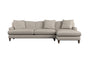 Deni Grand Right Hand Chaise Sofa - Brera Linen Natural-nkuku