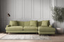 Deni Grand Right Hand Chaise Sofa - Brera Linen Sage-nkuku