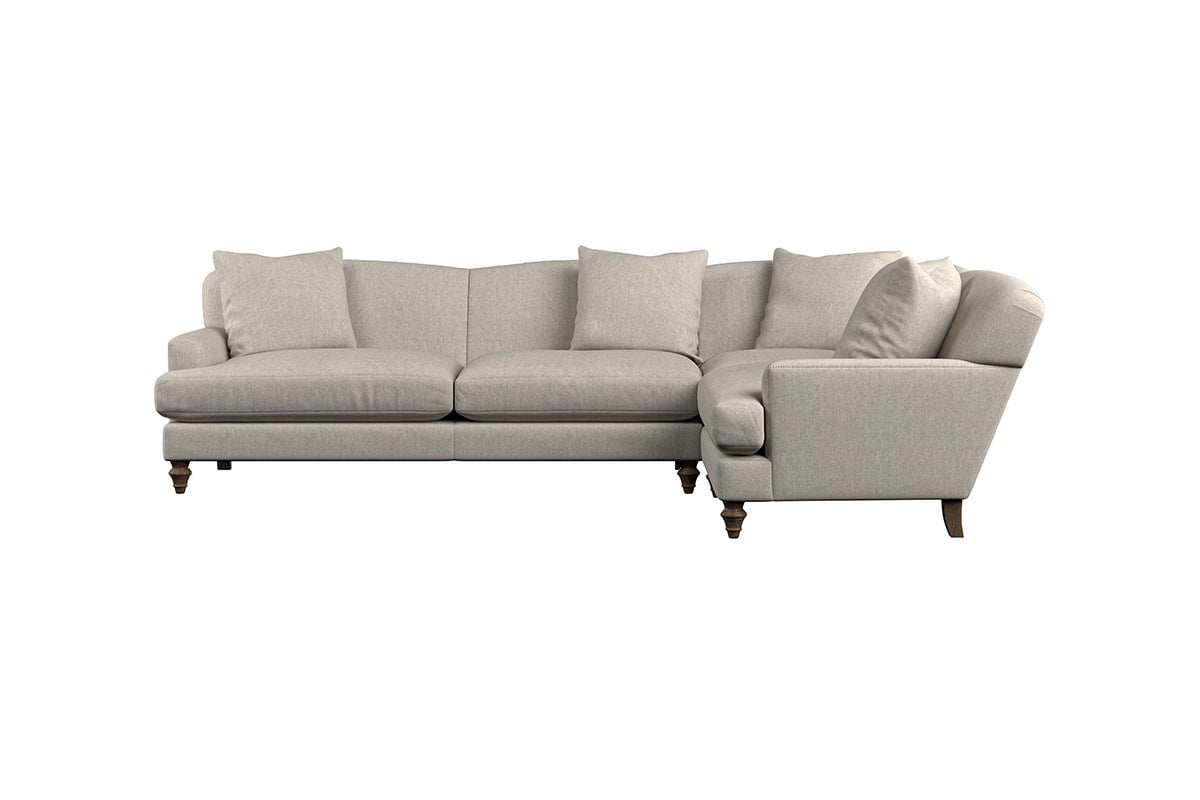 Deni Grand Right Hand Corner Sofa - Brera Linen Charcoal-nkuku