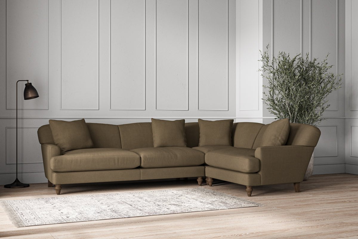 Deni Grand Right Hand Corner Sofa - Brera Linen Chestnut-nkuku