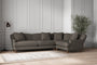 Deni Grand Right Hand Corner Sofa - Brera Linen Granite-nkuku