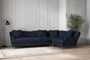 Deni Grand Right Hand Corner Sofa - Brera Linen Indigo-nkuku