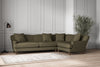 Deni Grand Right Hand Corner Sofa - Recycled Cotton Fatigue-nkuku