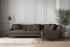 Deni Grand Right Hand Corner Sofa - Recycled Cotton Mocha-nkuku