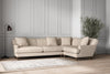 Deni Grand Right Hand Corner Sofa - Recycled Cotton Natural-nkuku