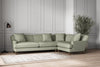 Deni Grand Right Hand Corner Sofa - Recycled Cotton Seaspray-nkuku