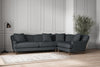 Deni Grand Right Hand Corner Sofa - Recycled Cotton Thunder-nkuku