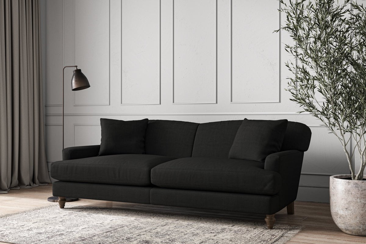 Deni Grand Sofa - Brera Linen Charcoal-nkuku