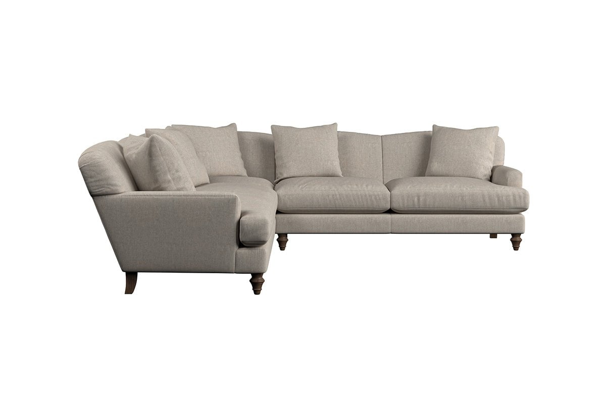 Deni Large Corner Sofa - Brera Linen Charcoal-nkuku