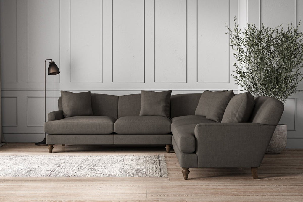 Deni Large Corner Sofa - Brera Linen Granite-nkuku