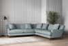 Deni Large Corner Sofa - Recycled Cotton Horizon-nkuku