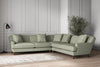 Deni Large Corner Sofa - Recycled Cotton Seaspray-nkuku