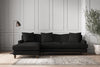 Deni Large Left Hand Chaise Sofa - Brera Linen Charcoal-nkuku