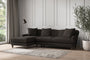 Deni Large Left Hand Chaise Sofa - Brera Linen Espresso-nkuku