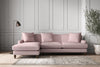 Deni Large Left Hand Chaise Sofa - Recycled Cotton Lavender-nkuku