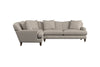 Deni Large Left Hand Corner Sofa - Brera Linen Charcoal-nkuku