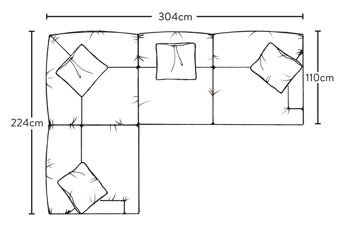 Deni Large Left Hand Corner Sofa - Brera Linen Dusk-nkuku