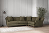 Deni Large Left Hand Corner Sofa - Recycled Cotton Fatigue-nkuku